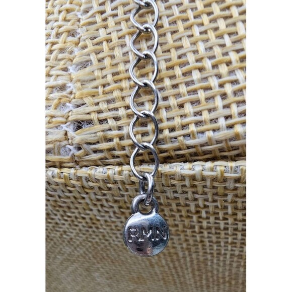 RMN Triple Strand Nautical Faux Pearl Beaded Chain Necklace 20"L + Extender - Picture 4 of 5